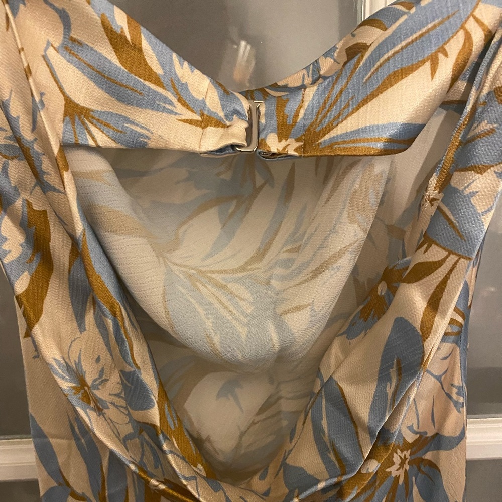 NWT BEC & BRIDGE strapless cutout back silky maxi dress - Picture 7 of 8